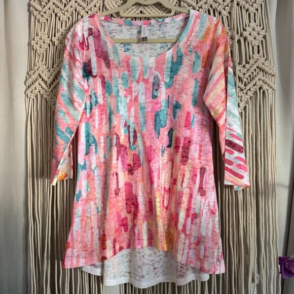 Whimsy Rose Hi-Lo Tunic – Size S, American Made, EUC - Picture 1 of 4